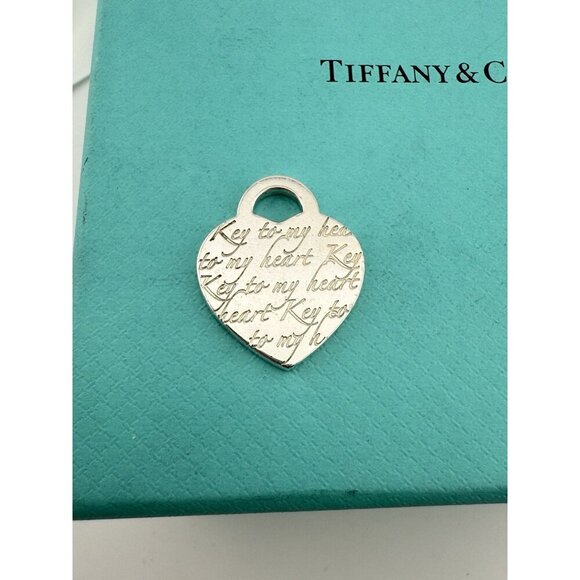 Tiffany & Co. “Key To My Heart” Charm from Notes Collection Sterling Silver - Picture 6 of 6